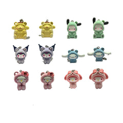 MINISO HELLO KITTY AND FRIENDS GEM FOREST COLLECTION FLOCKED PENDANT SURPRISE BOX 2029070810102 PENDANT SURPRISE BOX