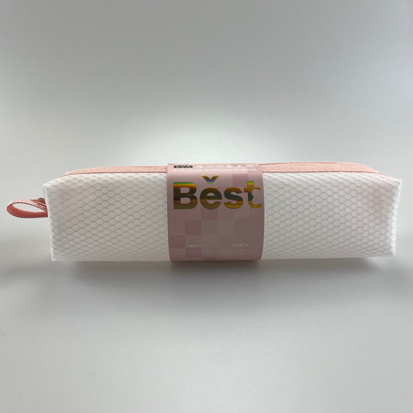 MINISO CUBOID EVA SINGLE-LAYER MESH PENCIL CASE (22*5*5CM) (PINK) 2029078710107 STATIONERY