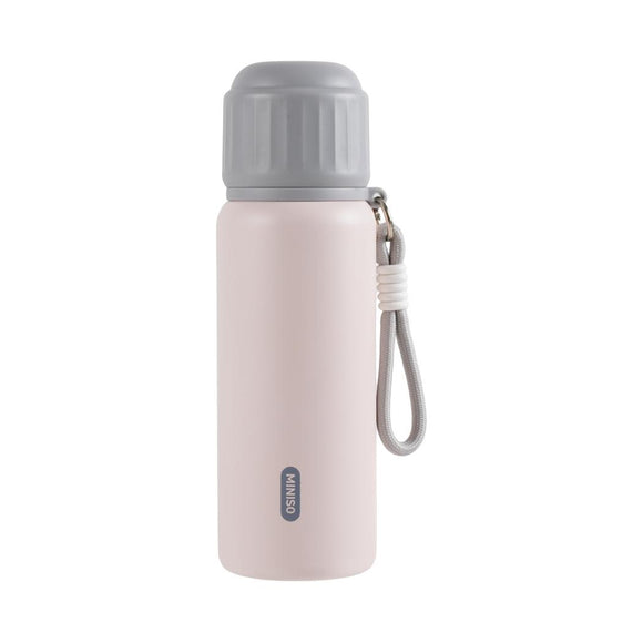 MINISO MINISO DRINK SERIES INSULATED BOTTLE WITH STRAP 550ML(PINK) 2029302612108 VACUUM CUP/ KETTLE