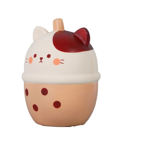 MINISO MILK TEA SERIES PU STRESS RELIEF TOY (1 PACK)(KITTEN) 2012375010100 FIDGET & SENSORY TOYS