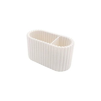 MINISO COLUMN PATTERN ORGANIZER BOX WITH DIVIDERS (WHITE) 2023485710101 DESKTOP STORAGE