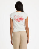 RVCA RIBBEDSLIMTEE 23B351600-VWT T-SHIRT SHORT SLEEVE (W)-4