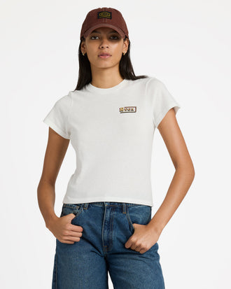 RVCA 411TEE 23B351601-VWT T-SHIRT SHORT SLEEVE (W)