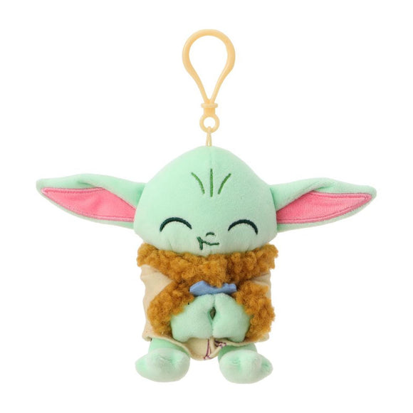 MINISO STAR WARS COLLECTION 4IN. PLUSH PENDANT (GROGU EATING MACARON) 2028909610104 PLUSH KEYCHAINS