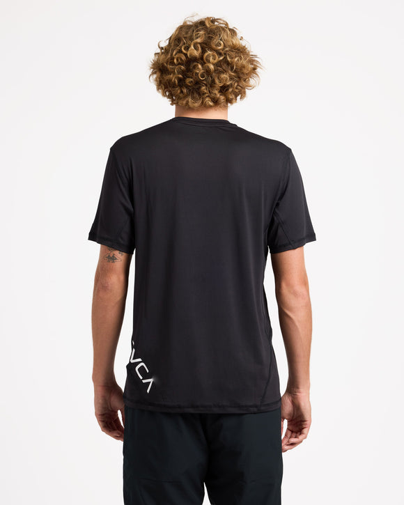 RVCA SPORT VENT SS 23MS013505-BLK T-SHIRT SHORT SLEEVE (M)