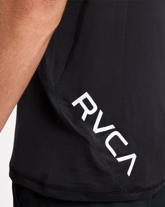 RVCA SPORT VENT SS 23MS013505-BLK T-SHIRT SHORT SLEEVE (M)