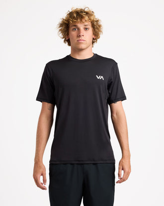 RVCA SPORT VENT SS 23MS013505-BLK T-SHIRT SHORT SLEEVE (M)