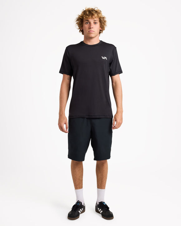 RVCA SPORT VENT SS 23MS013505-BLK T-SHIRT SHORT SLEEVE (M)