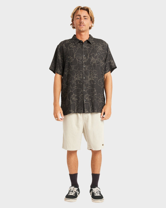 BILLABONG SUNDAYS JACQUAR 24A041507-BLK SHIRT SHORT SLEEVE (M)