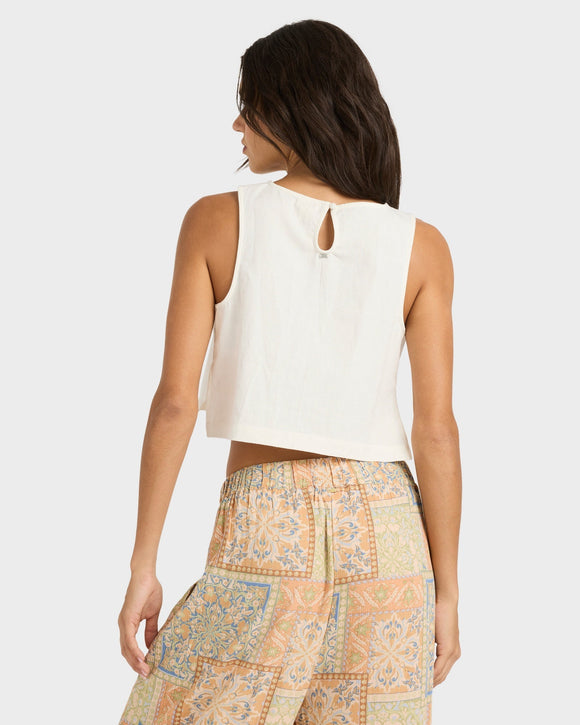 BILLABONG SO BREEZY WVN 24B061603-SCS1 CROP TOP (W)
