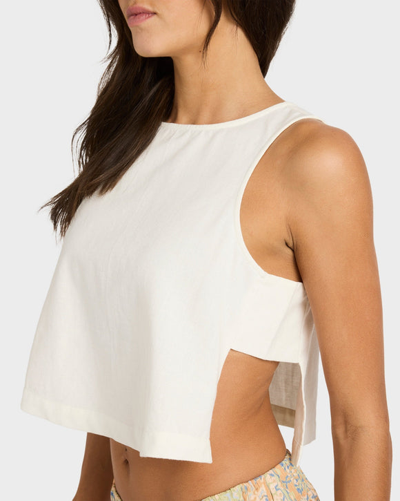 BILLABONG SO BREEZY WVN 24B061603-SCS1 CROP TOP (W)