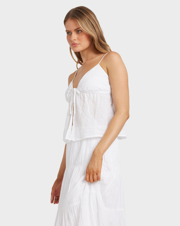 BILLABONG HIGH TIDES CAMI 24B064571-WHT TOP (W)