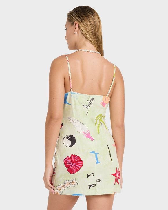 BILLABONG LOTTIE HALL DRS 24B131625-SLM DRESS KNEE LENGHT(W)
