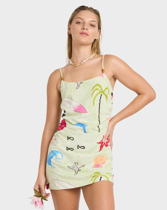BILLABONG LOTTIE HALL DRS 24B131625-SLM DRESS KNEE LENGHT(W)