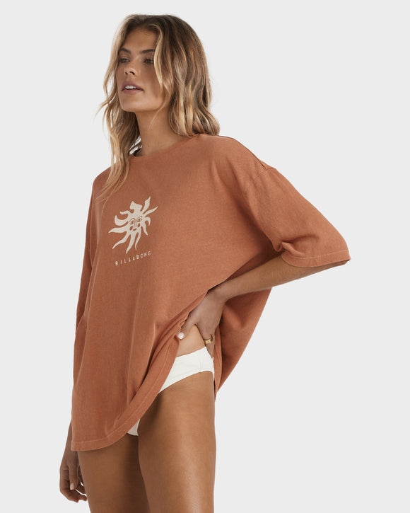 BILLABONG BRIGHT SUN TEE 24B353580-MMQ0 T-SHIRT SHORT SLEEVE (W)