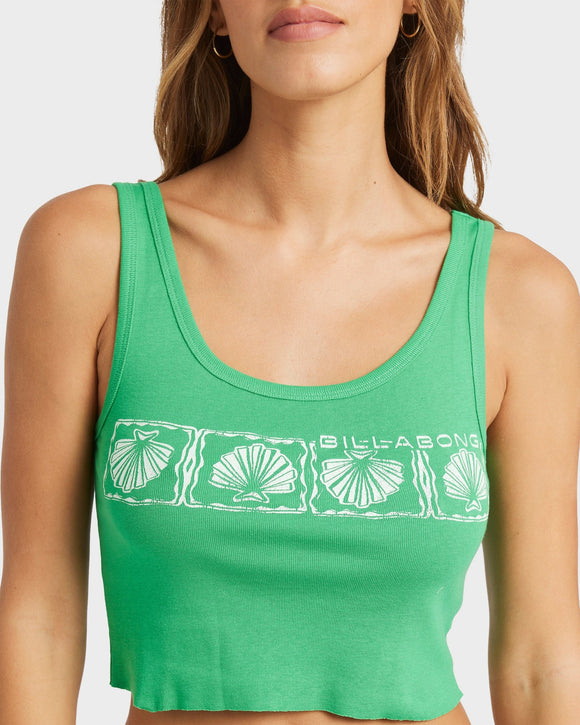BILLABONG SEASHELLS SUNLI 24B454571-KEL TANK TOP (W)