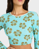 BILLABONG LAST SUMMER CRO 24BW031601-OCS RASH GUARD LONG SLEEVE (W)-5