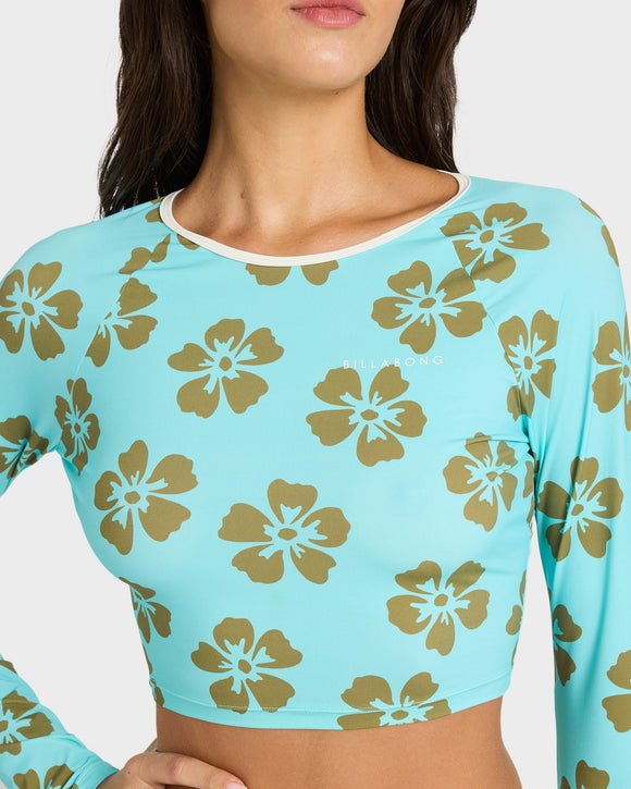 BILLABONG LAST SUMMER CRO 24BW031601-OCS RASH GUARD LONG SLEEVE (W)