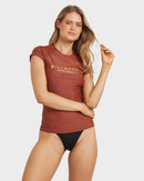 BILLABONG SOCIETY FOIL 24O013572-COW RASH GUARD SHORT SLEEVE (W)-1