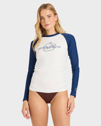 BILLABONG BILLA TRIPPER 24O031670-WHT RASH GUARD LONG SLEEVE (W)
