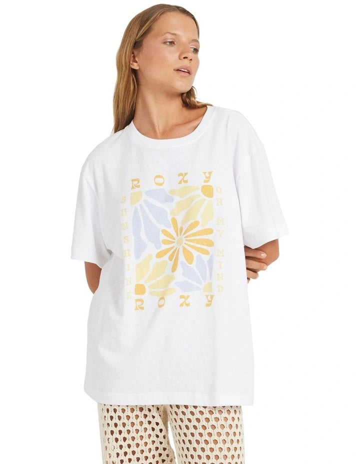 ROXY DAISY DAYS ID URJZT03939-WBB0 T-SHIRT SHORT SLEEVE (W)