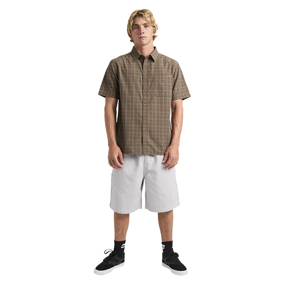 QUIKSILVER TESTAMENT 25A044570-MBR SHIRT SHORT SLEEVE (M)