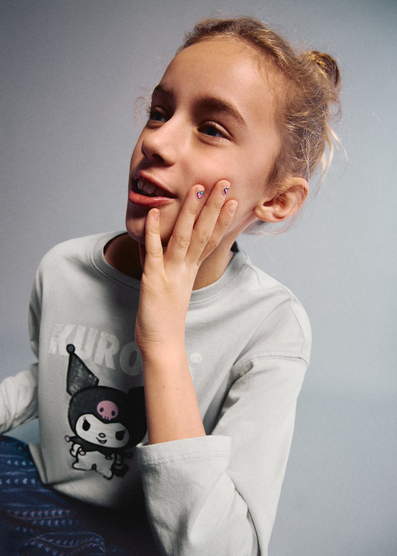 MANGO HKKUROMI 27001324-92 MANGO KIDS GIRL T-SHIRT LONG SLEEVE