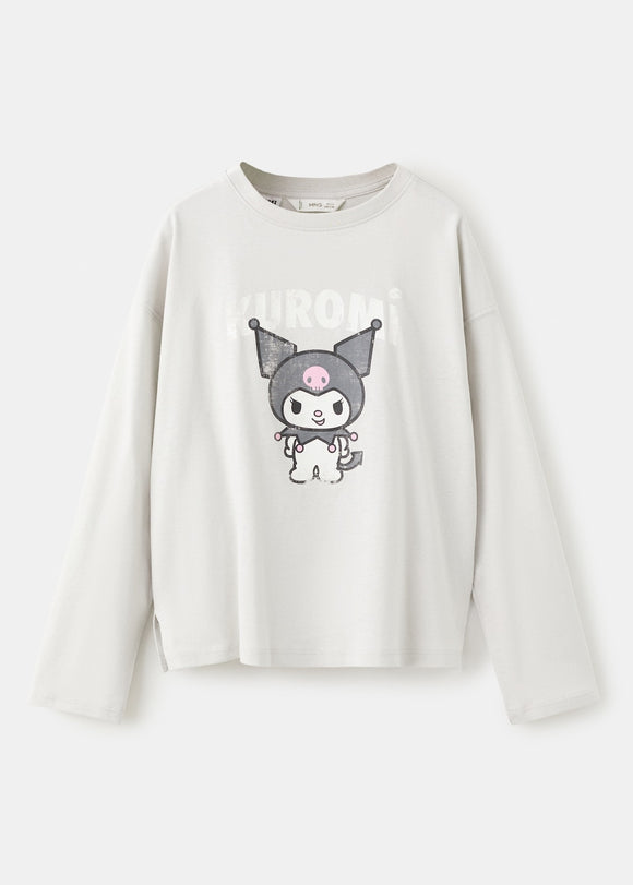 MANGO HKKUROMI 27001324-92 MANGO KIDS GIRL T-SHIRT LONG SLEEVE