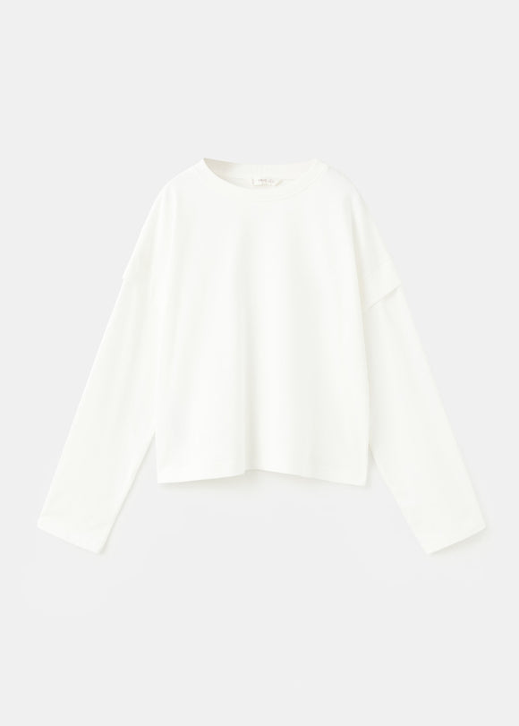 MANGO SHOULD 27001339-02 MANGO KIDS GIRL T-SHIRT LONG SLEEVE