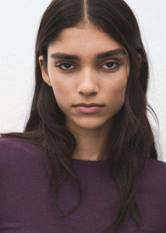 MANGO SECONDCA 27001344-78 MANGO WOMEN T-SHIRT LONG SLEEVE