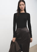 MANGO SECONDCA 27001344-99 MANGO WOMEN T-SHIRT LONG SLEEVE-2