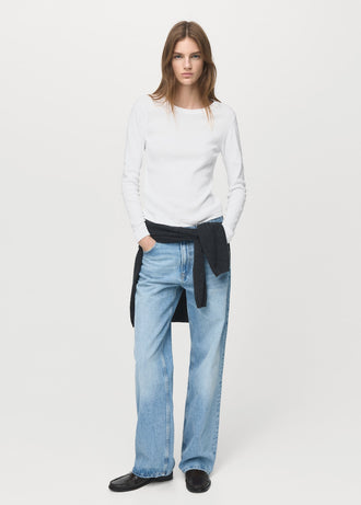 MANGO ENI 27001352-01 MANGO WOMEN T-SHIRT LONG SLEEVE