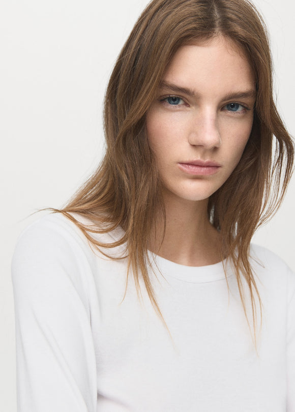 MANGO ENI 27001352-01 MANGO WOMEN T-SHIRT LONG SLEEVE