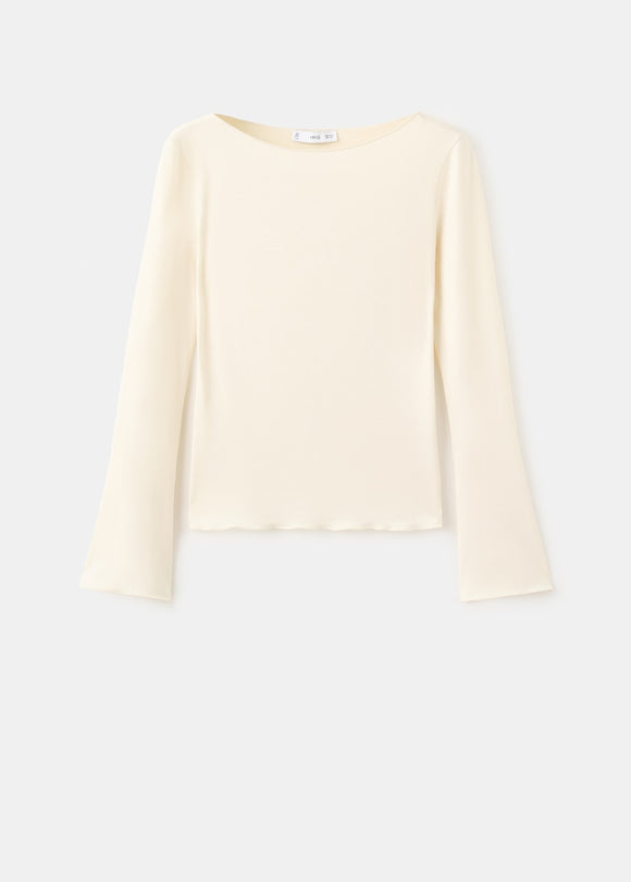 MANGO ANI 27001353-10 MANGO WOMEN T-SHIRT LONG SLEEVE