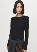 MANGO ANI 27001353-99 MANGO WOMEN T-SHIRT LONG SLEEVE-2