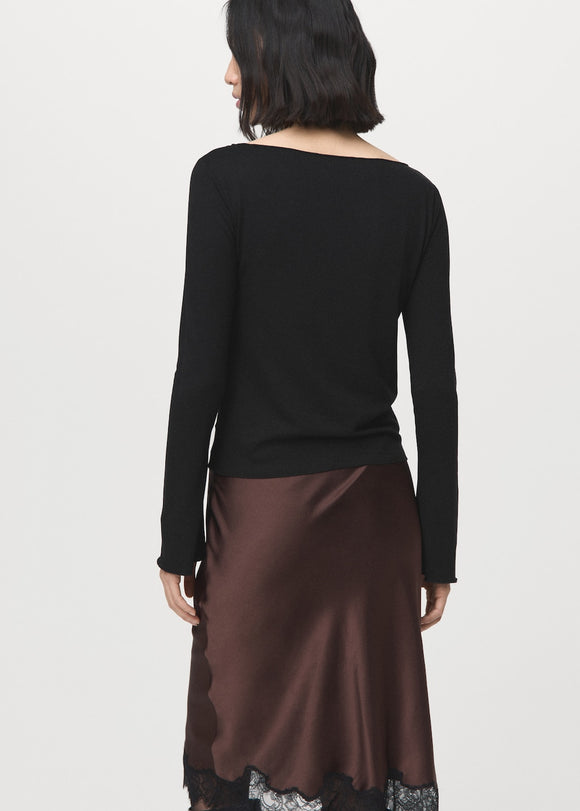 MANGO ANI 27001353-99 MANGO WOMEN T-SHIRT LONG SLEEVE