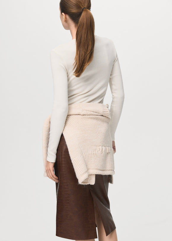 MANGO LILOCA 27001355-02 MANGO WOMEN T-SHIRT LONG SLEEVE