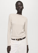 MANGO LILOBAR 27001360-07 MANGO WOMEN T-SHIRT LONG SLEEVE-2