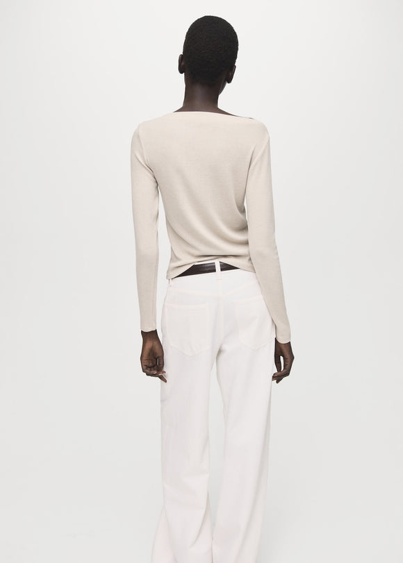 MANGO LILOBAR 27001360-07 MANGO WOMEN T-SHIRT LONG SLEEVE