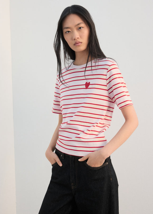 MANGO JULIANE-H 27002543-70 MANGO WOMEN T-SHIRT SHORT SLEEVE