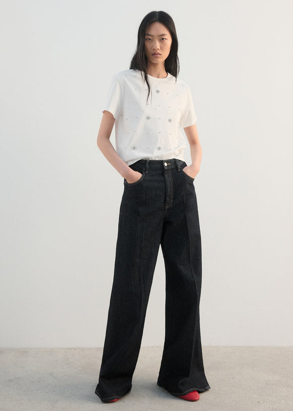 MANGO MEGHAN-H 27002546-01 MANGO WOMEN T-SHIRT SHORT SLEEVE