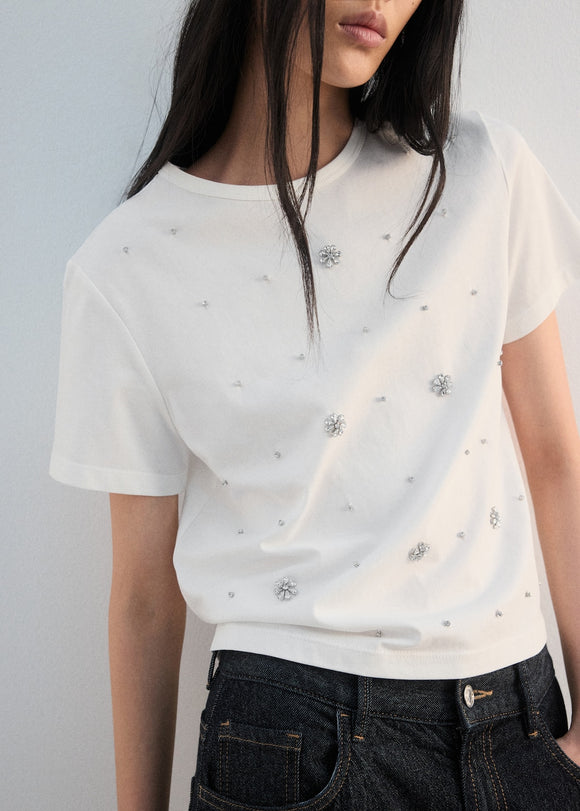 MANGO MEGHAN-H 27002546-01 MANGO WOMEN T-SHIRT SHORT SLEEVE