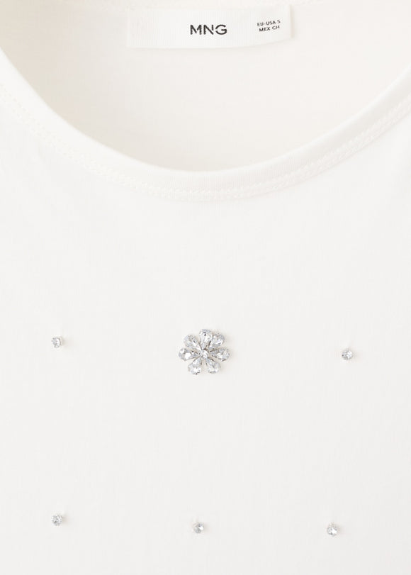 MANGO MEGHAN-H 27002546-01 MANGO WOMEN T-SHIRT SHORT SLEEVE