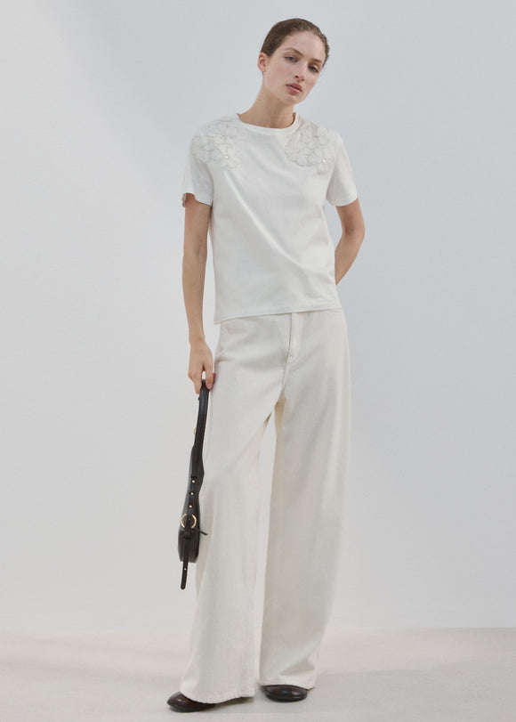 MANGO MILLY-H 27002547-02 MANGO WOMEN T-SHIRT SHORT SLEEVE