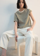 MANGO BELLA-H 27002549-40 MANGO WOMEN T-SHIRT SHORT SLEEVE-4