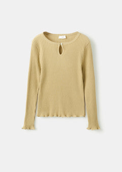 MANGO PISTACHO 27003720-36 MANGO KIDS GIRL T-SHIRT LONG SLEEVE