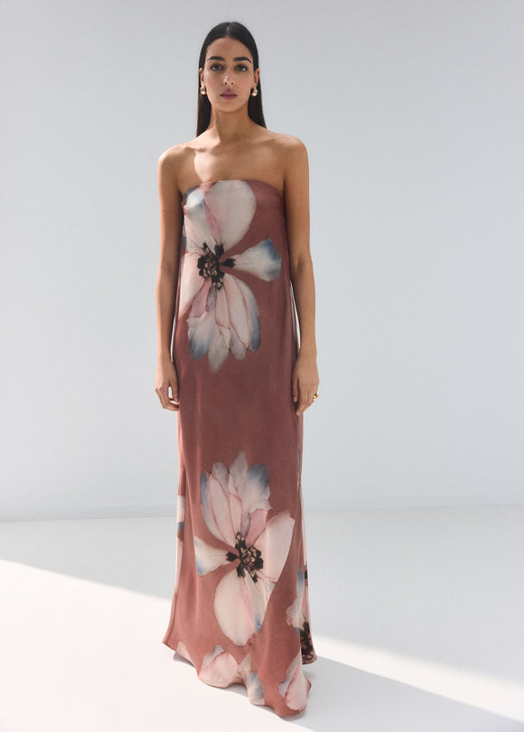 MANGO BLOOM-A 27004101-81 MANGO WOMEN DRESS FULL LENGTH