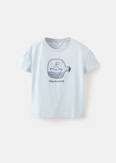 MANGO BARCO 27005166-50 MANGO KIDS BABY GIRL T-SHIRT SHORT SLEEVE