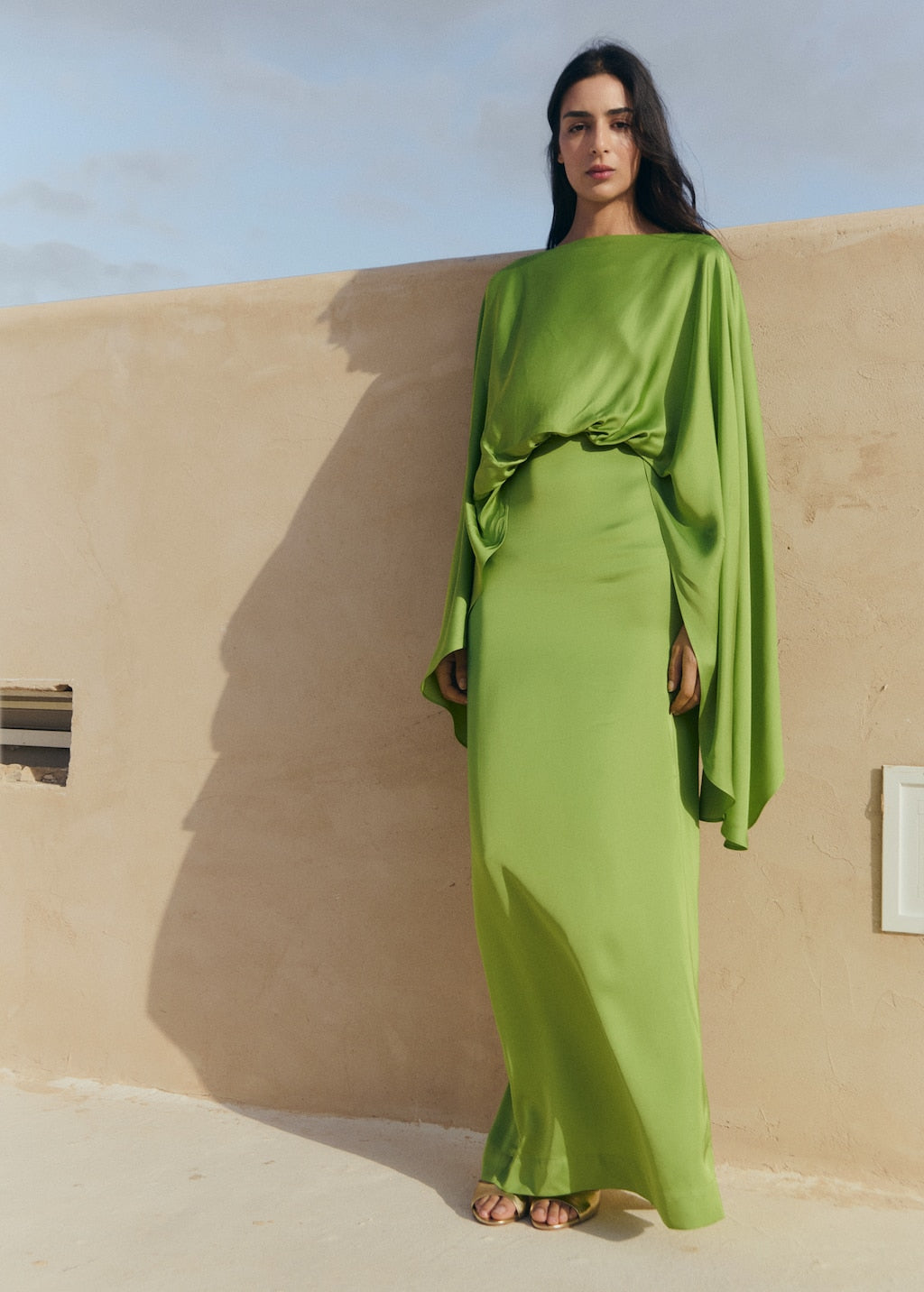 MANGO VALERIA-A 27005854-43 MANGO WOMEN DRESS FULL LENGTH