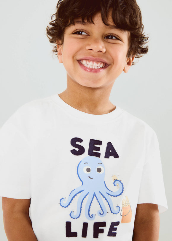 MANGO M2LIFE 27006735-01 MANGO KIDS BABY BOY T-SHIRT SHORT SLEEVE